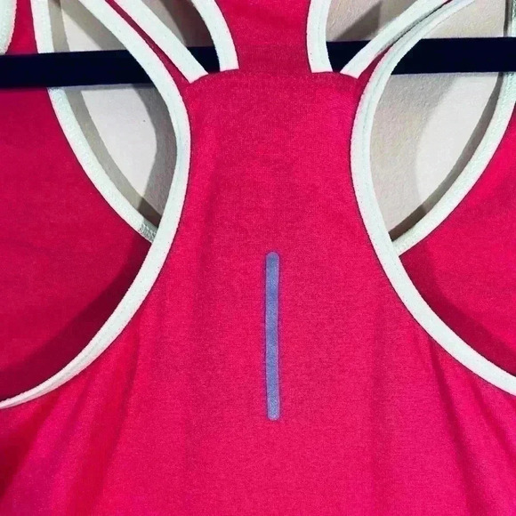 Nike Dri-Fit Pink Double T-Strap Athletic Running Tank Top Size M - Picture 9 of 13